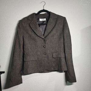 Elegant Brown Women's Blazer